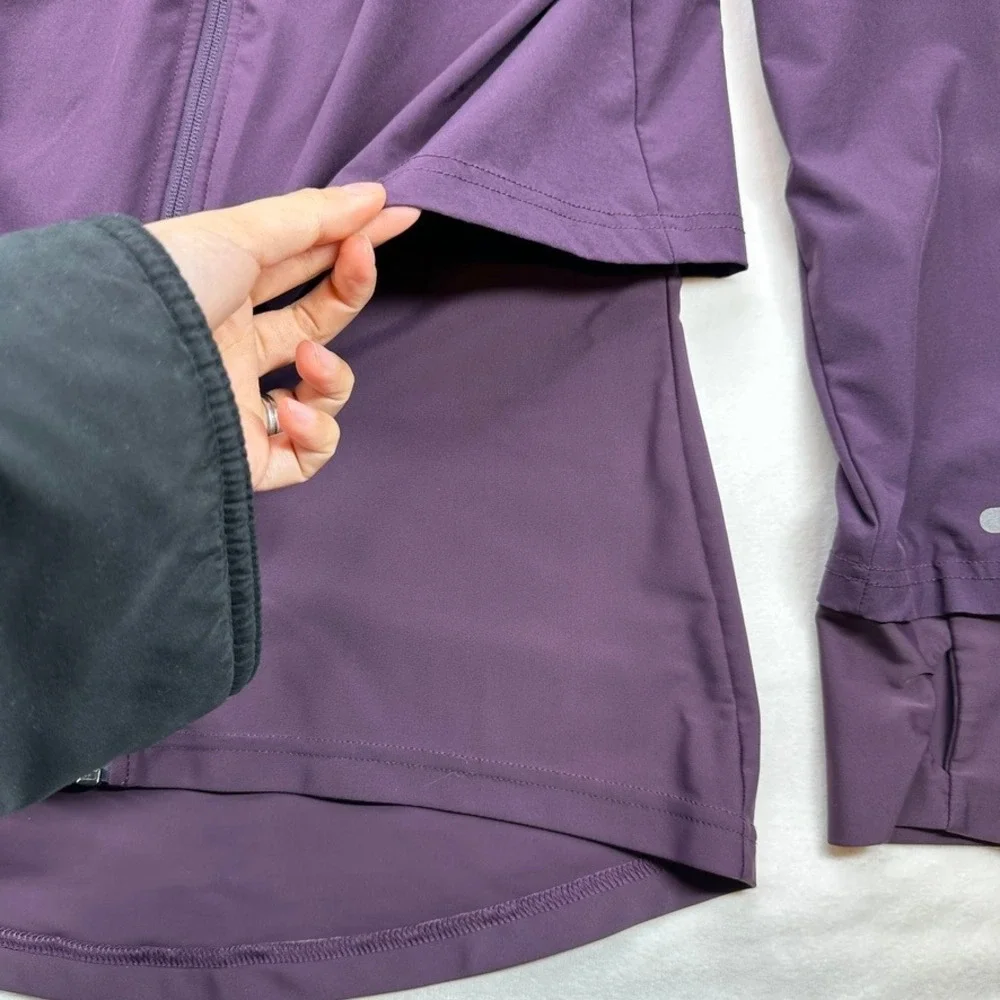 Sweaty Betty London Purple Hooded Lightweight Jacket Size S‎ Thumbholes